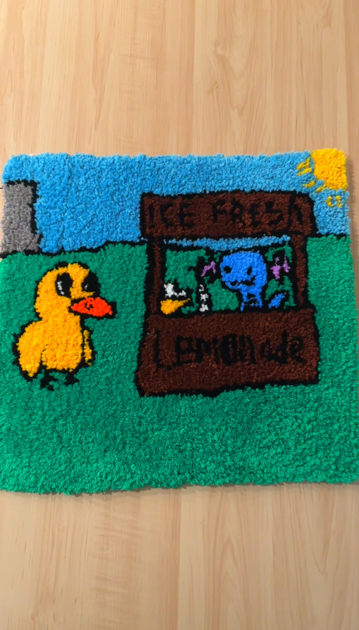 took the team to go rug tufting :)